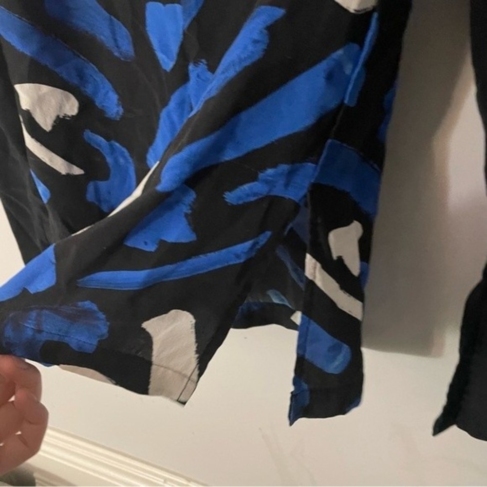 Grey Jason Wu Marine Multi Color Block Print Silk… - image 7